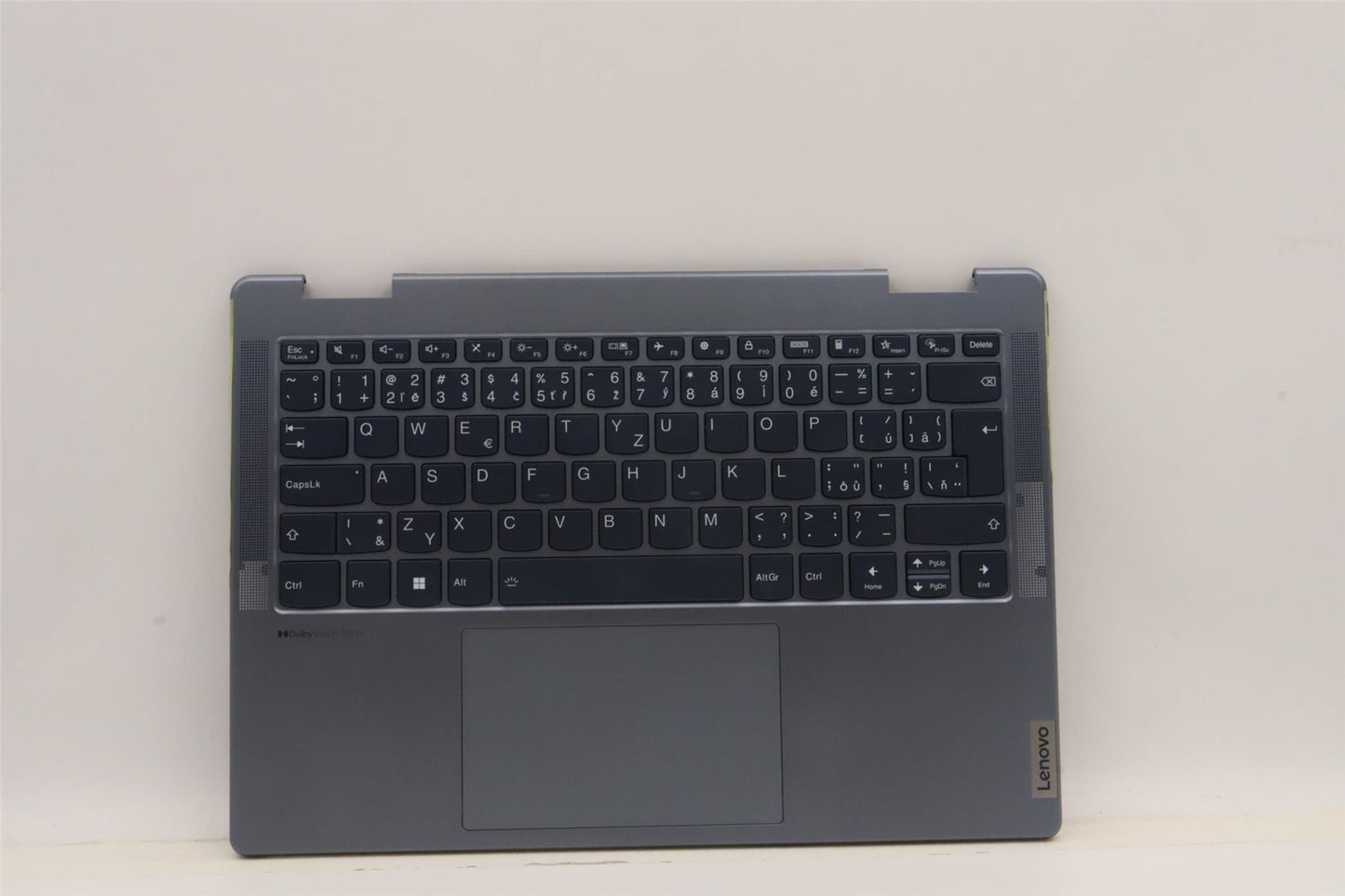 Lenovo Yoga 7 14IAL7 Palmrest Cover Touchpad Keyboard Stone Blue 5CB1J02451