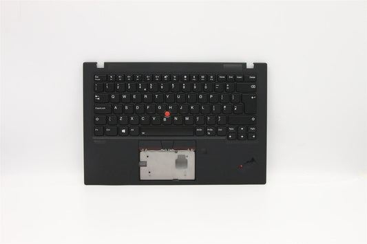 Lenovo Carbon X1 7th Keyboard Palmrest Top Cover UK Black Backlit 5M10W85909
