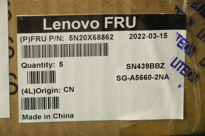 Lenovo ThinkPad T14 2 Keyboard Norwegian Black Backlit 5N20X68862