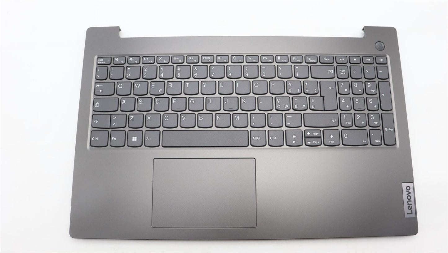Lenovo V15 G3 IAP Palmrest Cover Touchpad Keyboard Italian Iron Grey 5CB1H80610