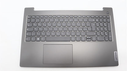 Lenovo V15 G3 IAP Palmrest Cover Touchpad Keyboard Italian Iron Grey 5CB1H80610