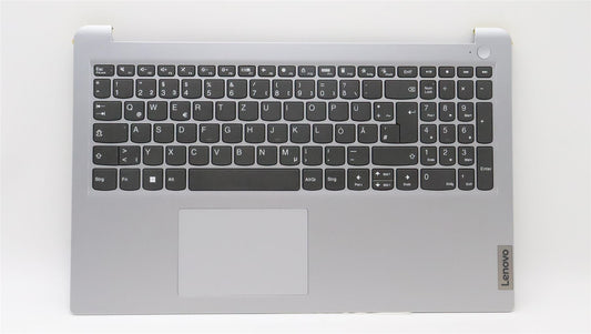 Lenovo IdeaPad 1 15AMN7 Keyboard Palmrest Top Cover German Silver 5CB1J51294