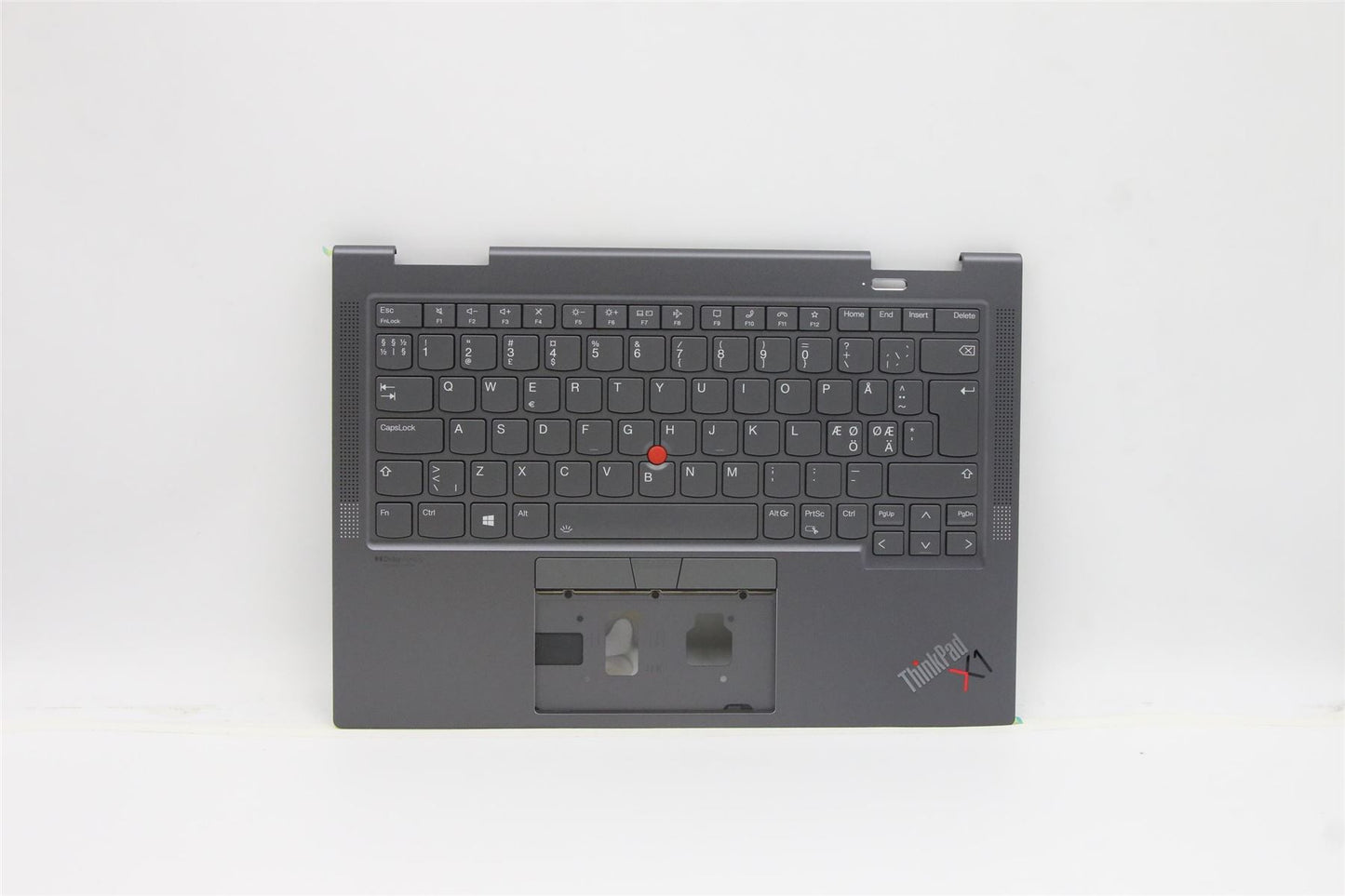 Lenovo Yoga X1 6th Gen Keyboard Palmrest Top Cover Nordic Grey 5M11C40986