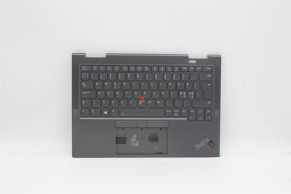 Lenovo Yoga X1 6th Gen Keyboard Palmrest Top Cover Nordic Grey 5M11C40986
