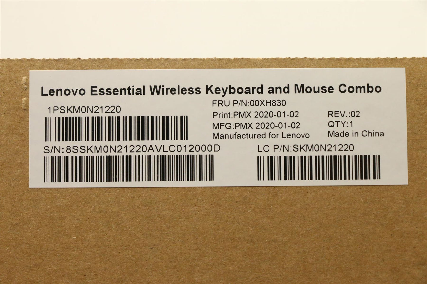 Lenovo WL KM Calliope BK SWS 00XH830
