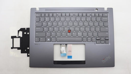 Lenovo ThinkPad T14s Gen 4 Keyboard Palmrest Top Cover US Grey 5M11L93119