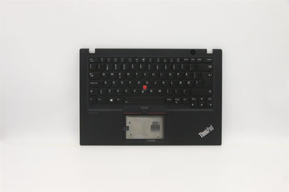 Lenovo ThinkPad T14s Keyboard Palmrest Top Cover Danish Black Backlit 5M10Z41264