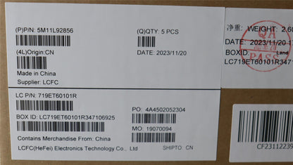 Lenovo ThinkPad T14s Gen 4 Keyboard Palmrest Top Cover Greek Black 5M11L92856