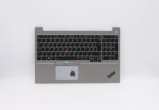 Lenovo ThinkPad E15 Keyboard Palmrest Top Cover Slovenian Silver 5M10V16980