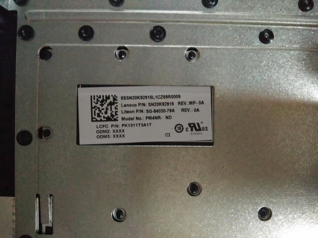 Lenovo IdeaPad 110-14IBR Keyboard Palmrest Nordic Black 5CB0L45767