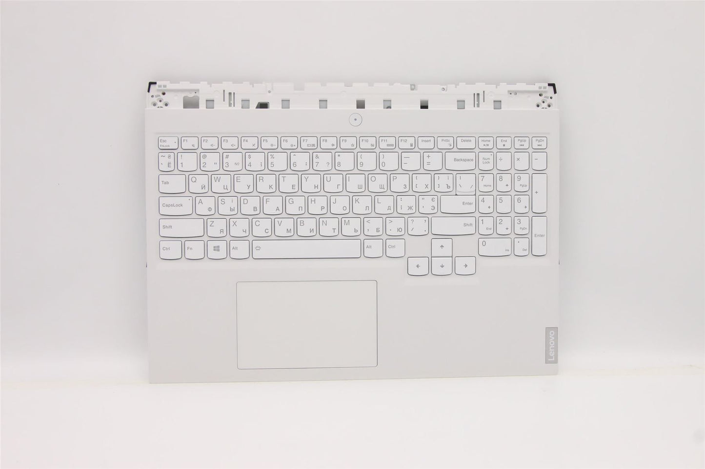 Lenovo 5 16ACH6H Palmrest Cover Touchpad Keyboard Ukrainian White 5CB1C14942