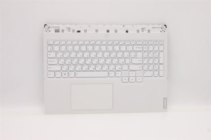 Lenovo 5 16ACH6H Palmrest Cover Touchpad Keyboard Ukrainian White 5CB1C14942