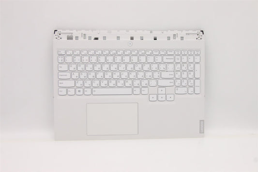Lenovo 5 16ACH6H Palmrest Cover Touchpad Keyboard Ukrainian White 5CB1C14942