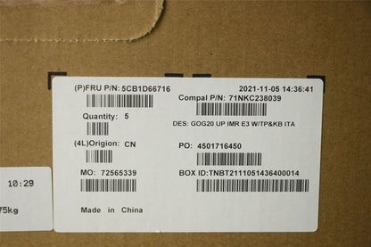 Lenovo IdeaPad 3 15ACH6 Palmrest Cover Touchpad Keyboard Italian 5CB1D66716