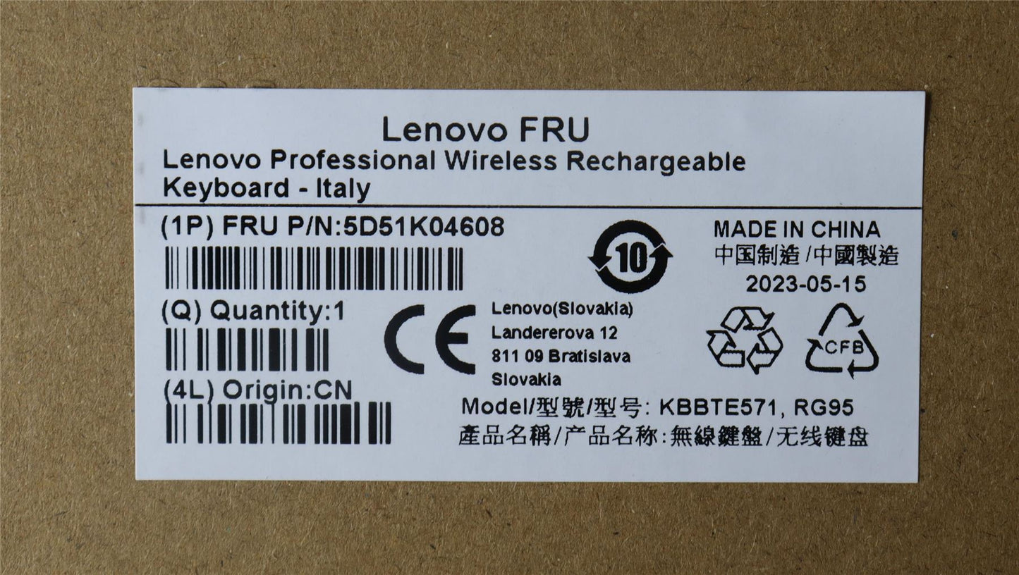 Lenovo Slim KB II-Italy 5D51K04608