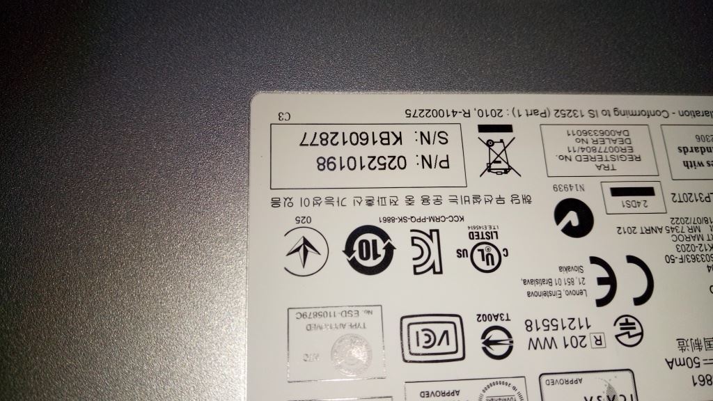 Lenovo Liteon SK-8861(US-EU) 2.4G KB Only-S8 US English Keyboard 25210198