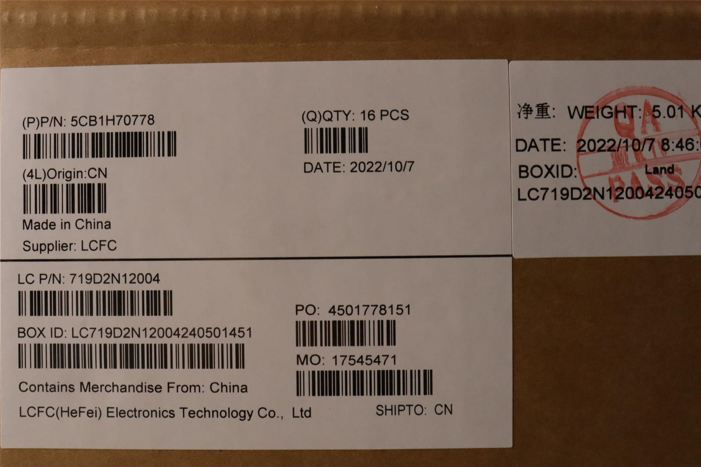 Lenovo LCD Cover L 82SV GLS SG 5CB1H70778