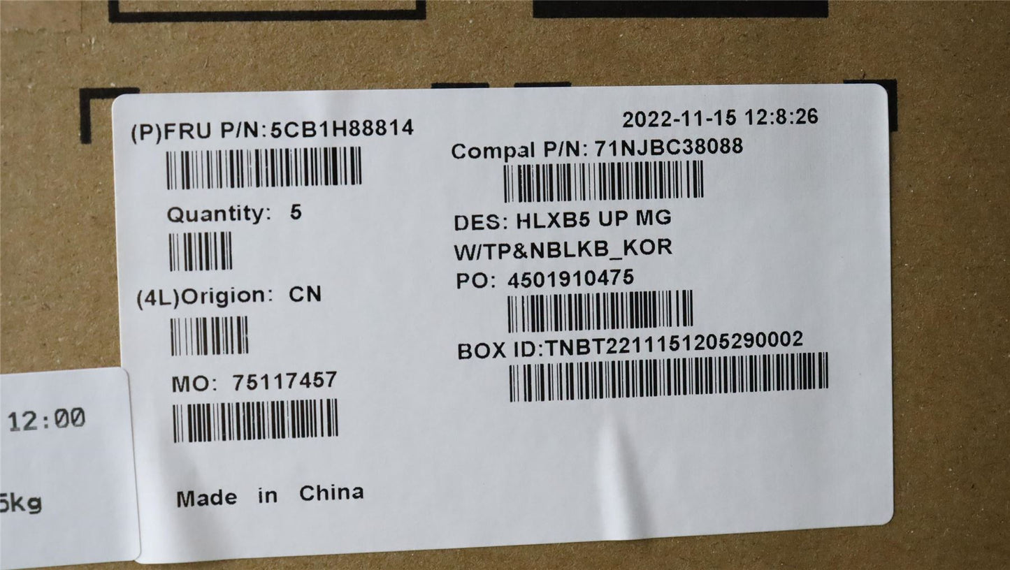 Lenovo Upper Case ASM_KOR C21DL MGNBL 5CB1H88814