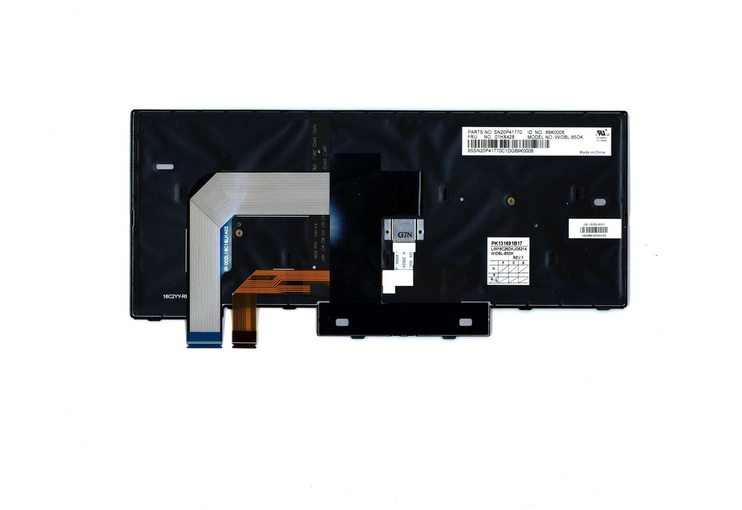 Lenovo ThinkPad T480 A485 Keyboard Danish Black Backlit 01HX468