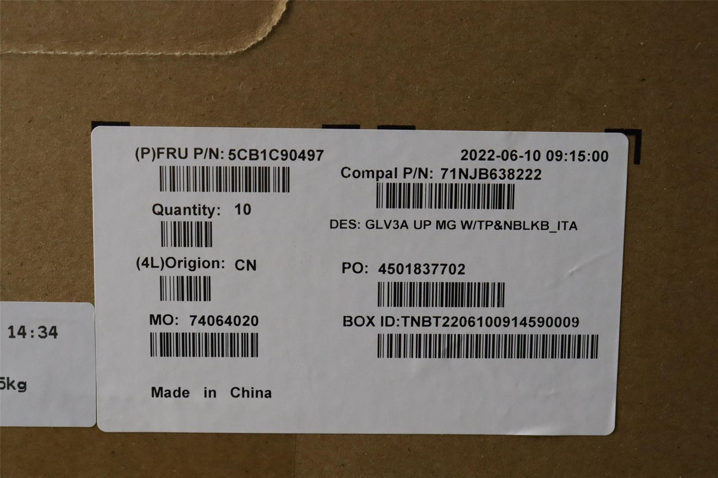 Lenovo Upper Case ASM_ITA C 21A2 MGNBL 5CB1C90497