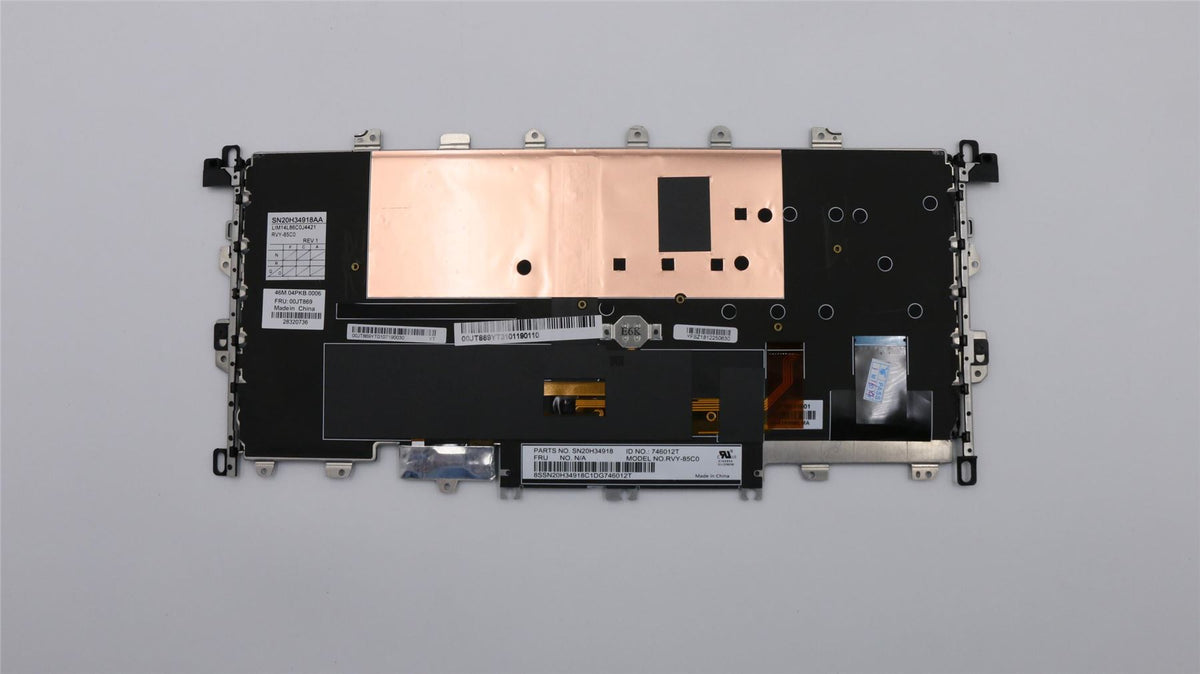 Genuine Lenovo Yoga X1 1st Gen Keyboard Czech Black Blacklit 00JT869 01AW908