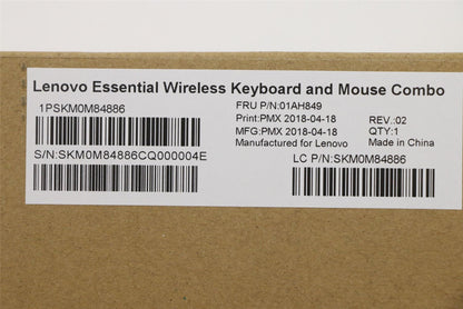 Lenovo ThinkStation P320 P330 P330 2nd Gen Wireless Keyboard Mouse Black 01AH849
