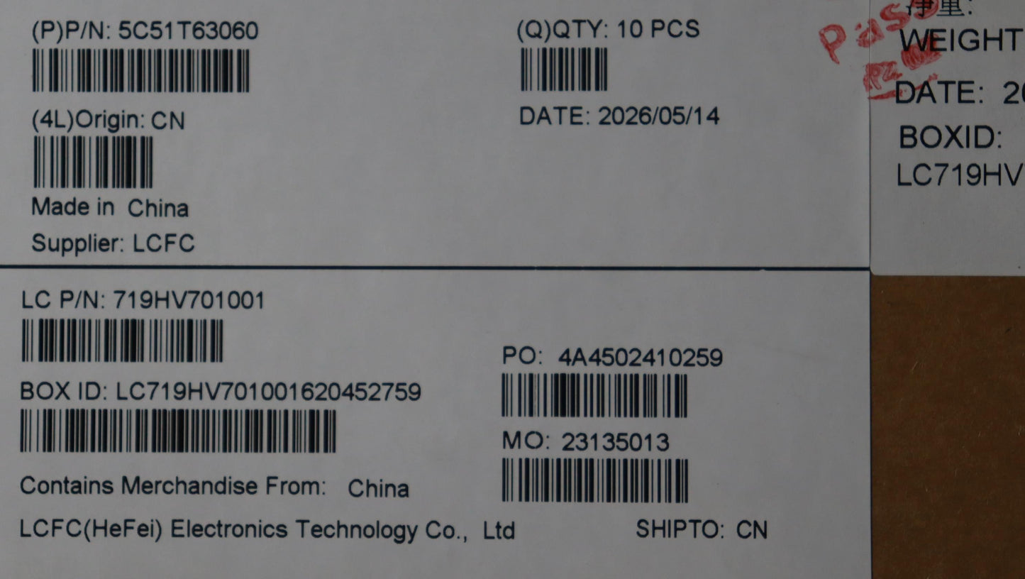 Lenovo CARDPOP PCBA IO/B NSH462 NTS47 WW I/O Board 5C51T63060