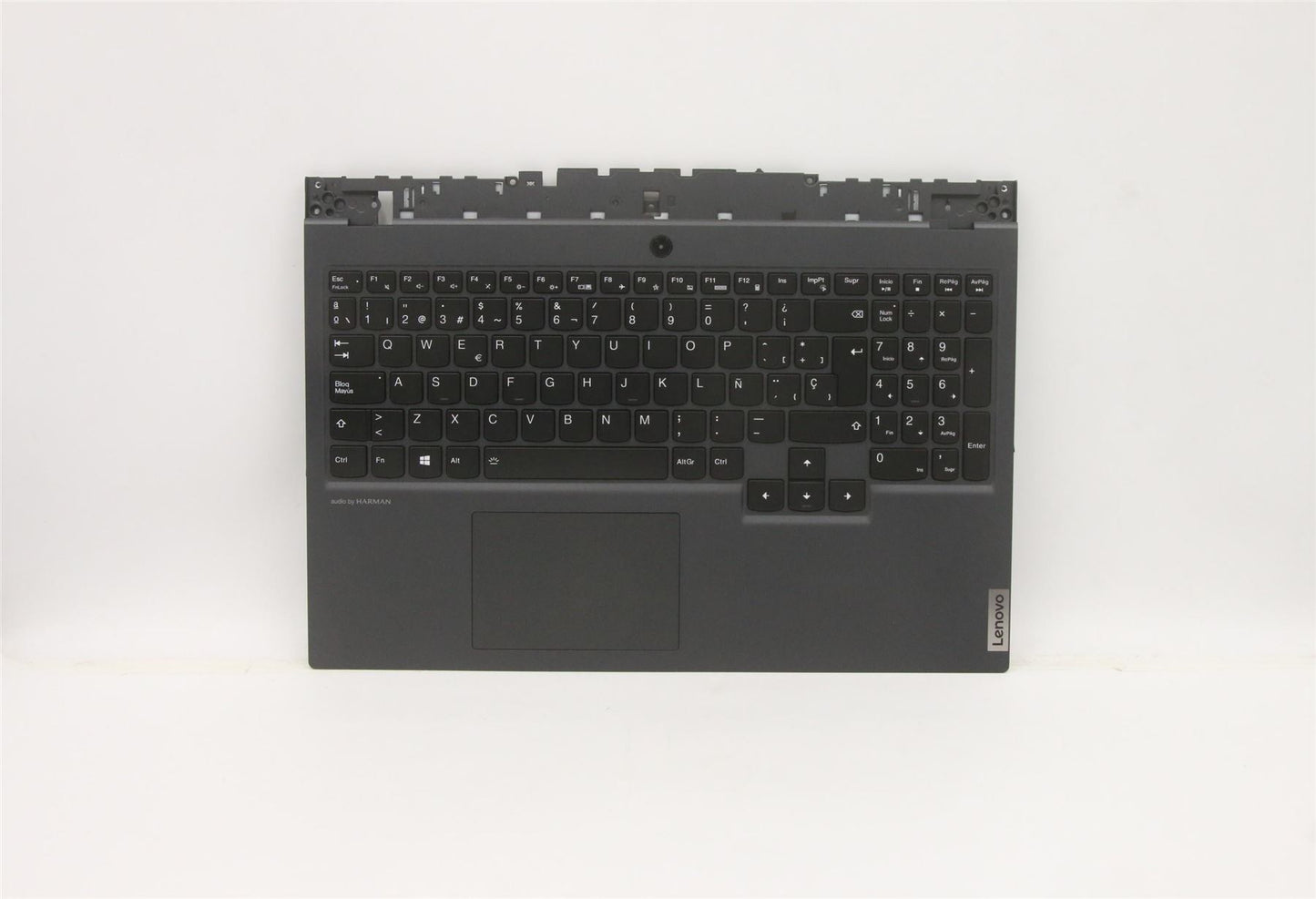 Lenovo Legion 5 15ARH05 Palmrest Cover Touchpad Keyboard Spanish Grey 5CB0Z27730