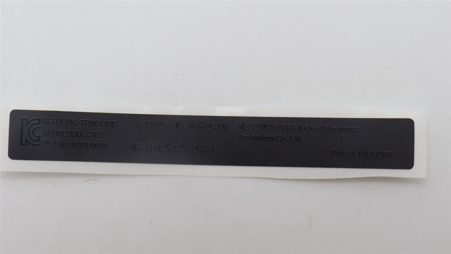 Lenovo LABEL FRU LABEL KITS WEI 1.0 INTEL 5L11H70980