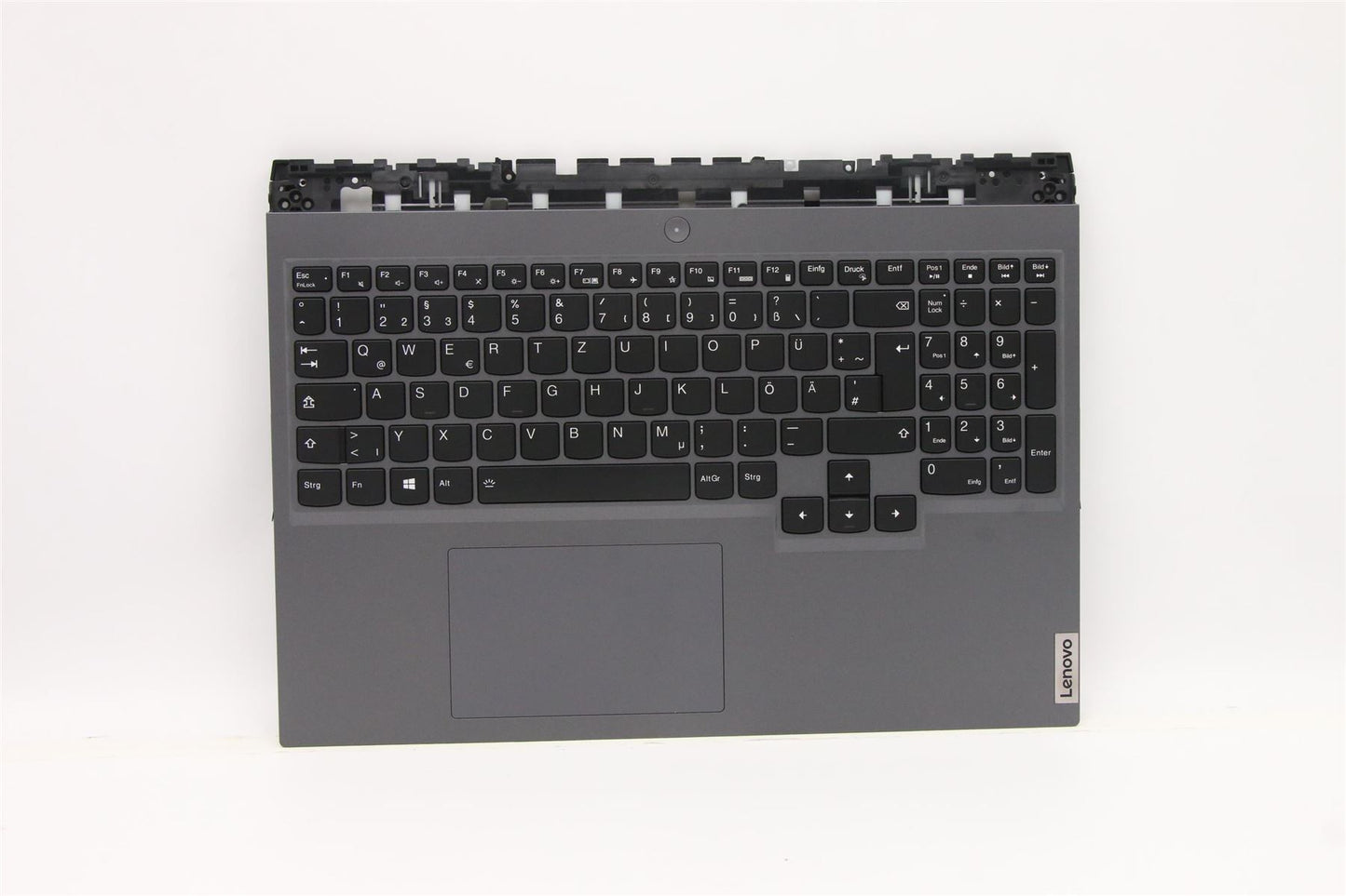 Lenovo Legion 5 16ACH6 Palmrest Cover Touchpad Keyboard German Grey 5CB1C93137