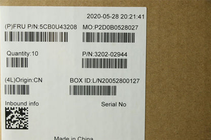 Lenovo ThinkBook 13s-IWL Keyboard Palmrest Top Cover Czech Slovakian 5CB0U43208
