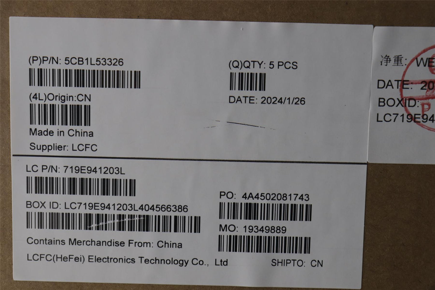 Lenovo Upper Case ASM_GER L82X8 NFP NBLAB 5CB1L53326