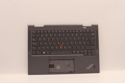 Lenovo ThinkPad X1 7th Gen Keyboard Palmrest Top Cover Norwegian Grey 5M11H45778