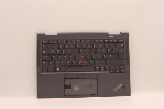 Lenovo ThinkPad X1 7th Gen Keyboard Palmrest Top Cover Norwegian Grey 5M11H45778