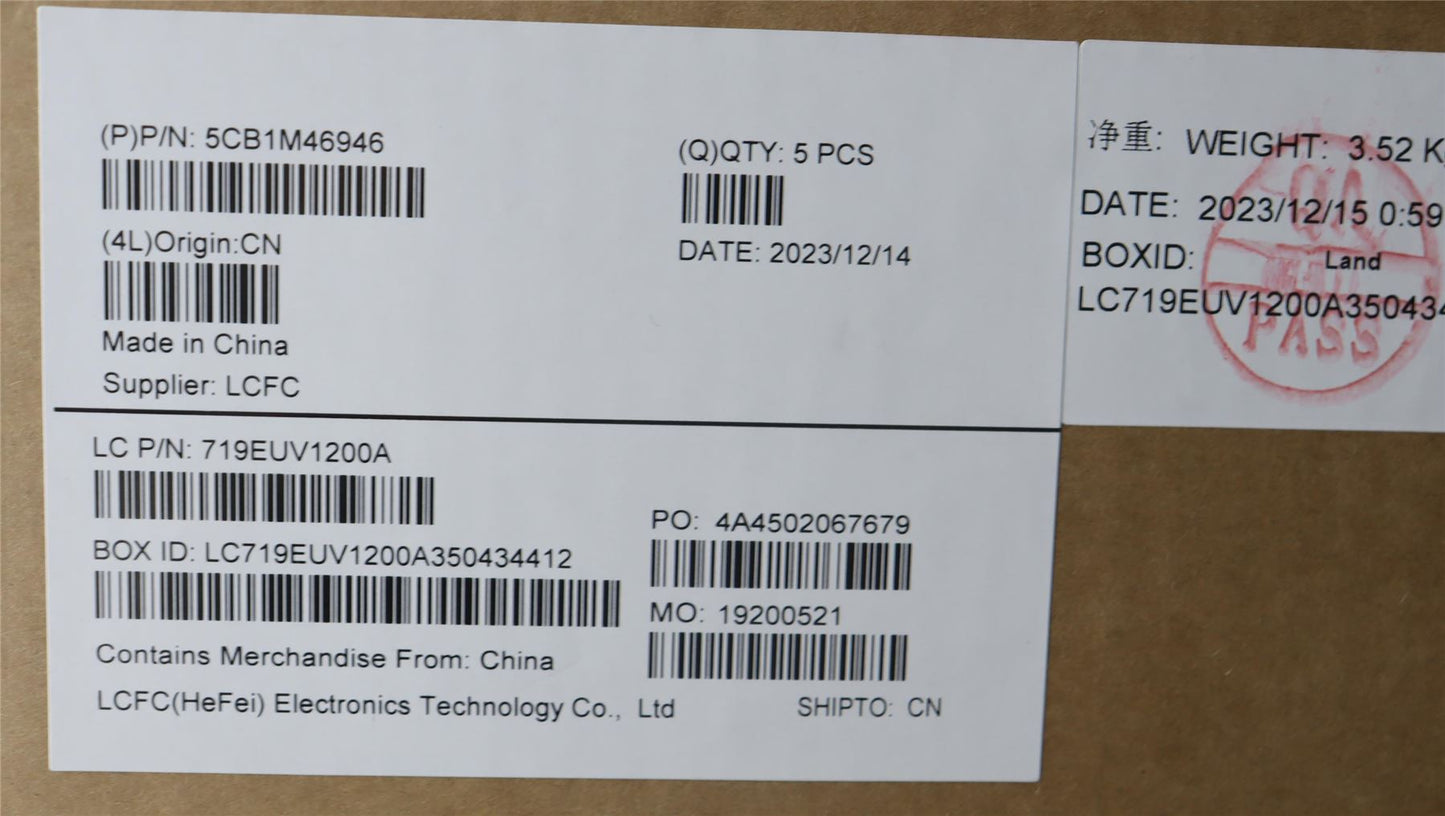 Lenovo COVER UpperCaseASM_EURO ENG L 83EMFB BL 5CB1M46946