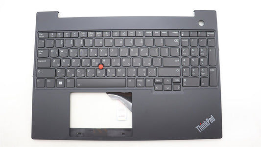Lenovo ThinkPad E16 Gen 1 Keyboard Palmrest Top Cover Hebrew Black 5M11H94883