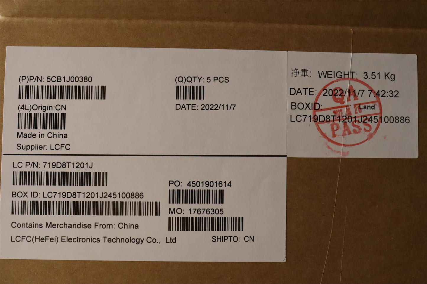 Lenovo Upper Case ASM_FRAL82SFFP_CG_BL_PC 5CB1J00380