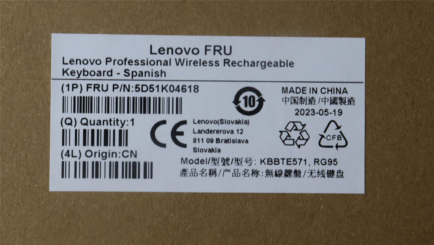 Lenovo Slim KB II-Spanish 5D51K04618