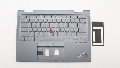 Lenovo ThinkPad X1 7th Gen Keyboard Palmrest Top Cover Ukrainian 5M11H45797