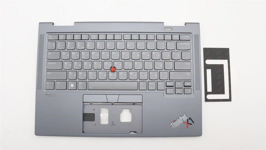 Lenovo ThinkPad X1 7th Gen Keyboard Palmrest Top Cover Ukrainian 5M11H45797
