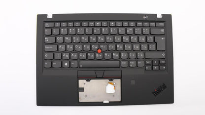 Lenovo ThinkPad X1 6th Gen Keyboard Palmrest Top Cover Bulgarian Black 01YR605
