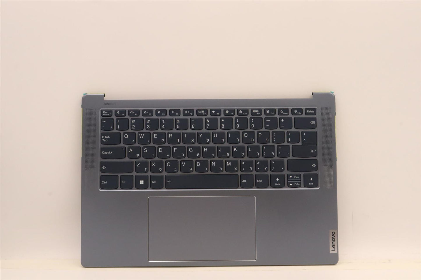 Lenovo Yoga 7 14IAH7 Palmrest Cover Touchpad Keyboard Hebrew 5CB1J23797