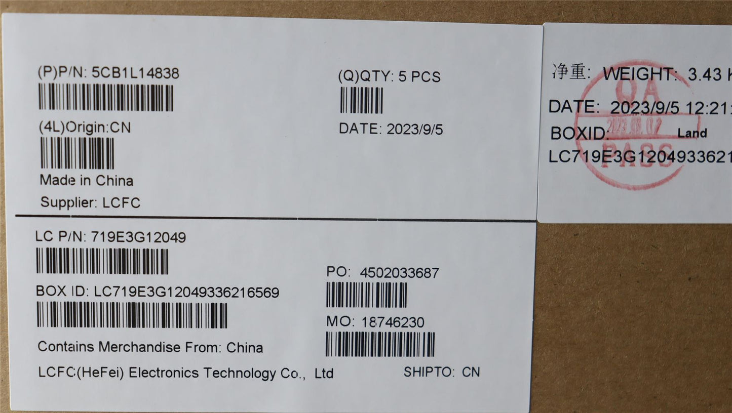 Lenovo Upper Case ASM_EUROENGL82XRFPAGNBL 5CB1L14838