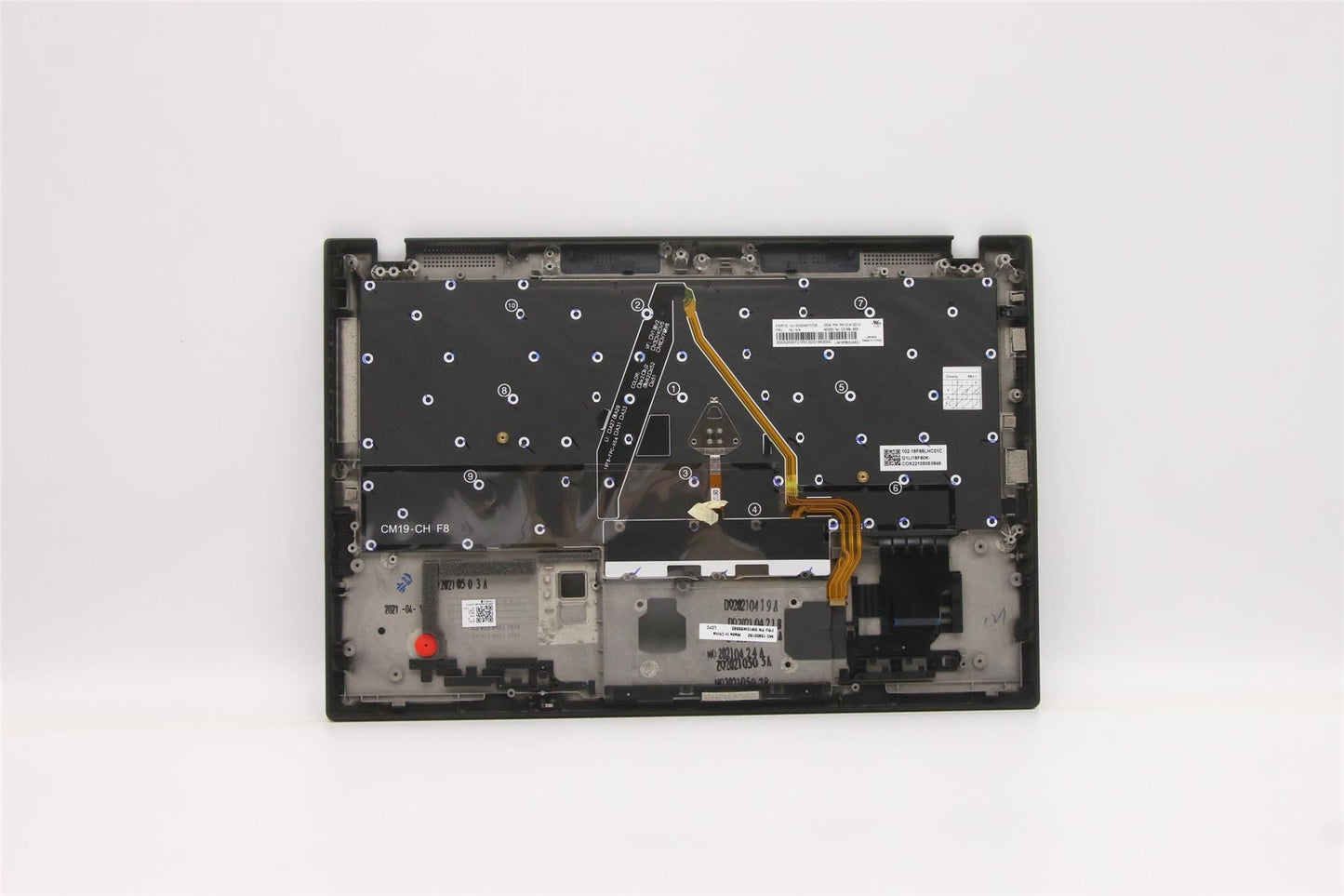 Lenovo Carbon X1 7th Palmrest Touchpad Cover Keyboard Italian Black 5M10W85893