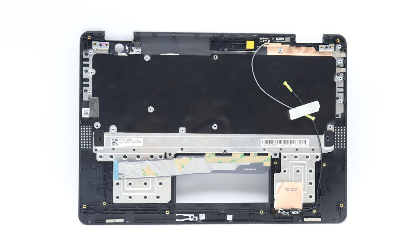 Lenovo 13w Gen 2 Keyboard Palmrest Top Cover Spanish Black 5M11F25663