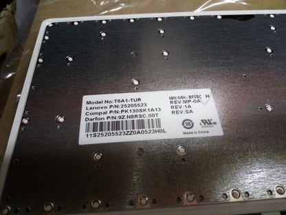 Lenovo DFT6A1TUR102KeyBlackKey KBD Keyboard 25205523