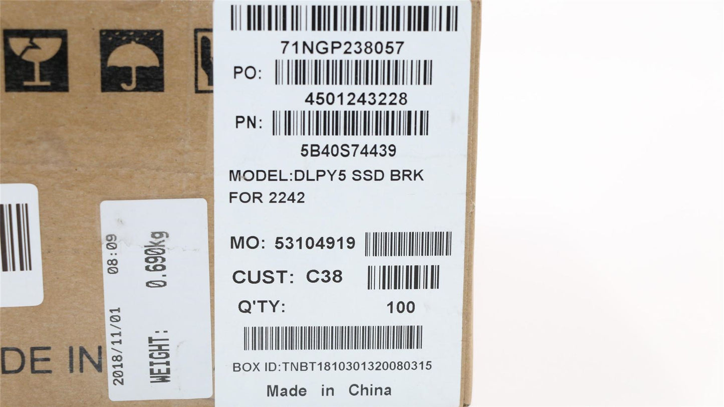 Lenovo SSD Bracket C 81HD For 2242 5B40S74439