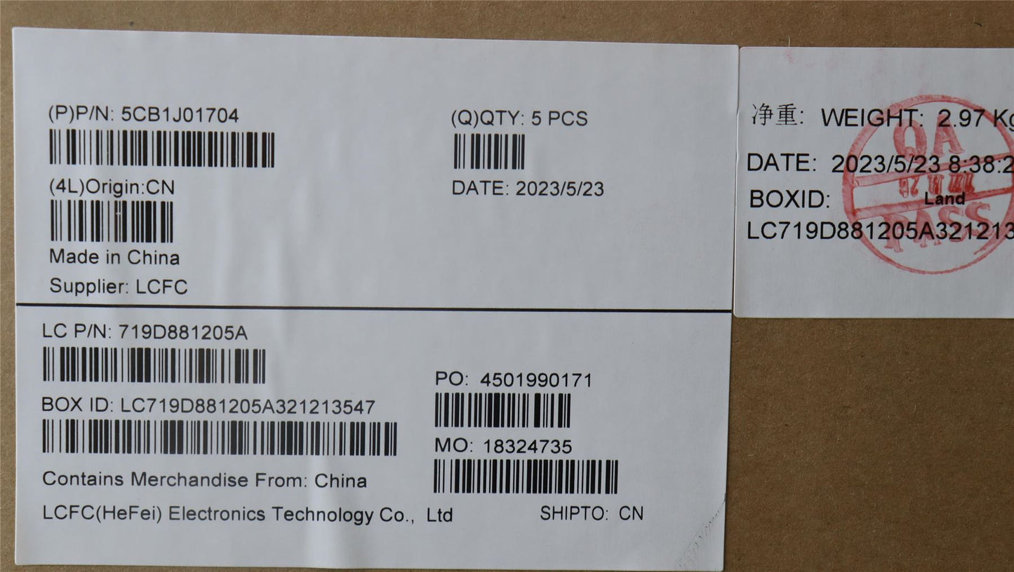 Lenovo IdeaPad 1 14IAU7 Palmrest Cover Touchpad Keyboard UK 5CB1J01704