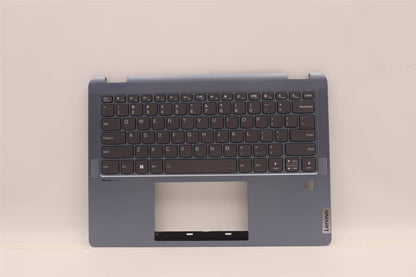 Lenovo IdeaPad 5 14IAU7 Palmrest Cover Keyboard US Blue Backlit 5CB1H80003