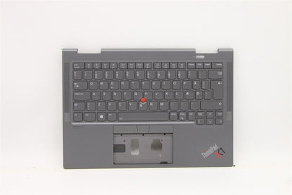 Lenovo Yoga X1 6th Keyboard Palmrest Top Cover Danish Grey 5M11C40996